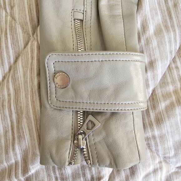 Rudsak 'Tisha' Women's Leather Jacket, Stone Color, Size XS - Picture 10 of 16
